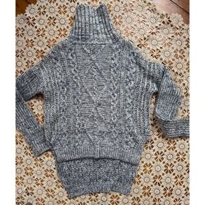 Chunky‎ Blue Fisherman Sweater Sz M/L